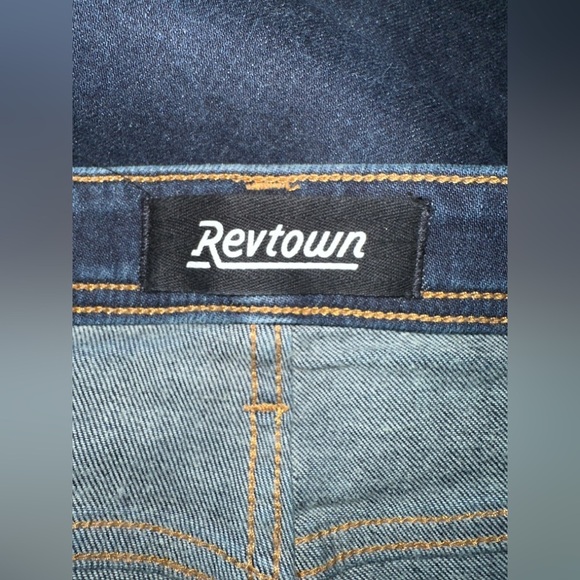Revtown Jeans Decade Denim Mens 38x30 Dark Wash Blue Automatic Straight Denim - Picture 2 of 11